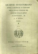 Archivio Muratoriano. Studi e ricerche in servigio della nuova edizione dei