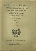 Archivio Muratoriano. Studi e ricerche in servigio della nuova edizione dei