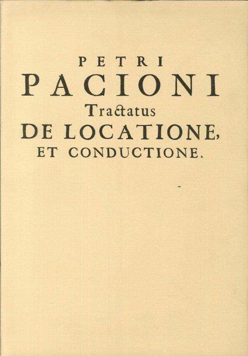 Tractatus De Locatione Et Conductione - copertina