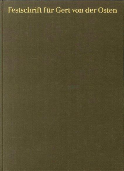 Festschrift Fur Gert Von Der Osten - copertina