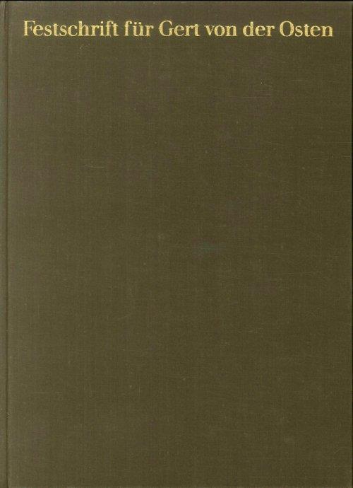Festschrift Fur Gert Von Der Osten - copertina