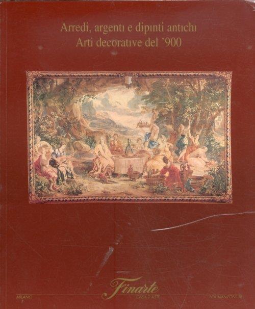 Arredi Argenti e Dipinti Antichi. Arti decorative del Novecento. 27-28 Aprile 1998. Asta 1038 - copertina