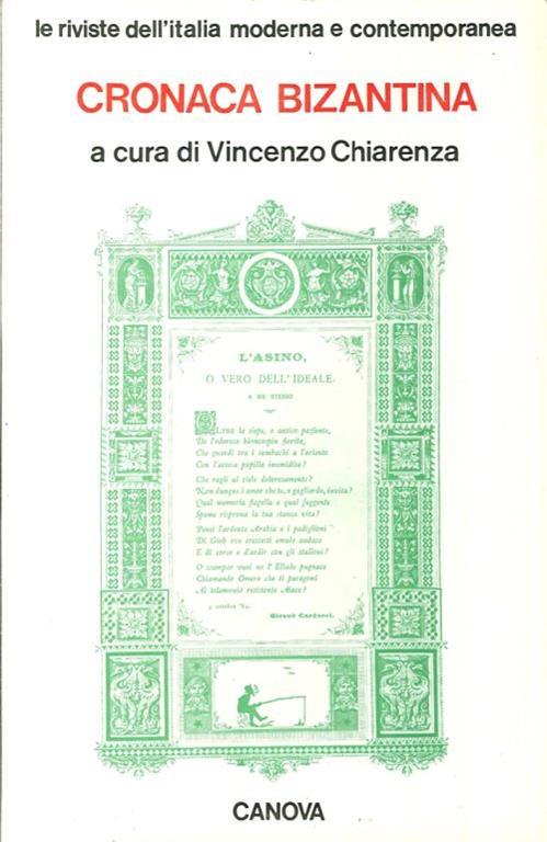 Cronaca Bizantina - copertina