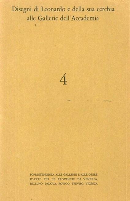 Disegni di Leonardo e della sua cerchia alle Gallerie dell'Accademia - copertina