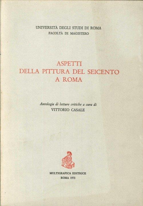 Aspetti della Pittura del Seicento a Roma - copertina