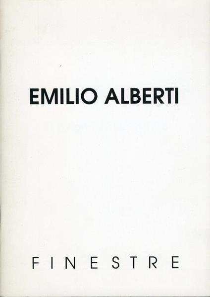 Emilio Alberti. Finestre - copertina