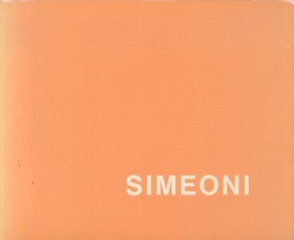 Mario Simeoni. Pitture recenti - copertina