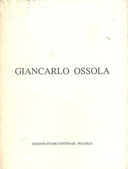 Giancarlo Ossola - Marina De Stasio - copertina