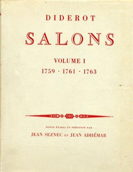 Diderot Salons - Jean Seznec - copertina