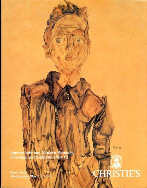 Impressionist and Modern Paintings, Drawings and Sculpture (Part II). 13 May 1992 - copertina