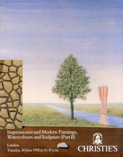 Impressionist and Modern Paintings. Watercolours and Sculpture (Part II). 30 June 1992 - copertina
