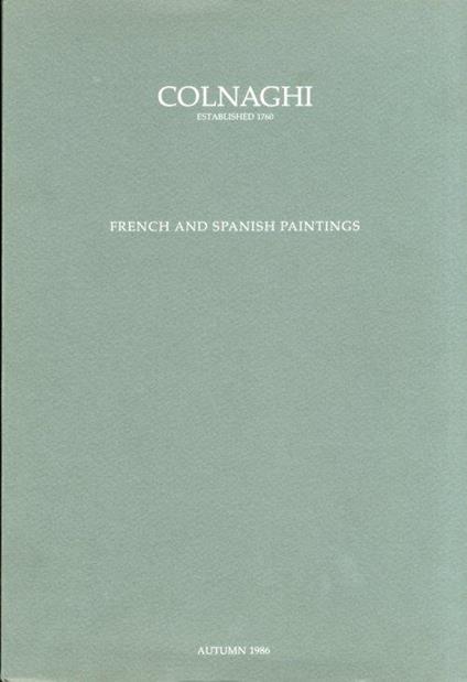 French and Spanish Paintings. Autumn 1986 - copertina