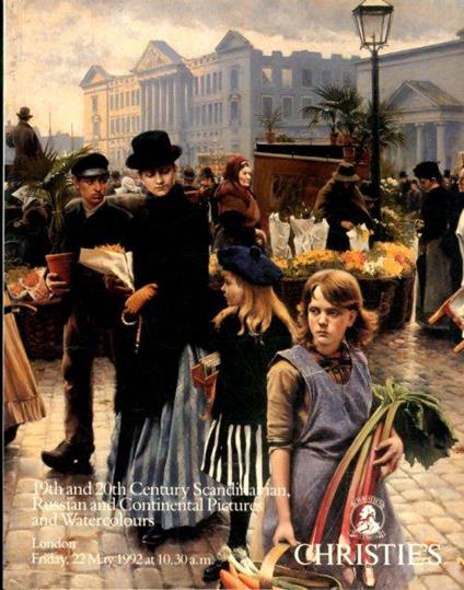 19th and 20th Century Scandivian and Russian and Continental Pictures and Watercolours. 22 May 1992 - copertina