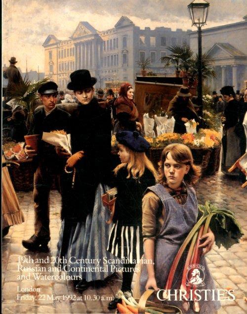 19th and 20th Century Scandivian and Russian and Continental Pictures and Watercolours. 22 May 1992 - copertina