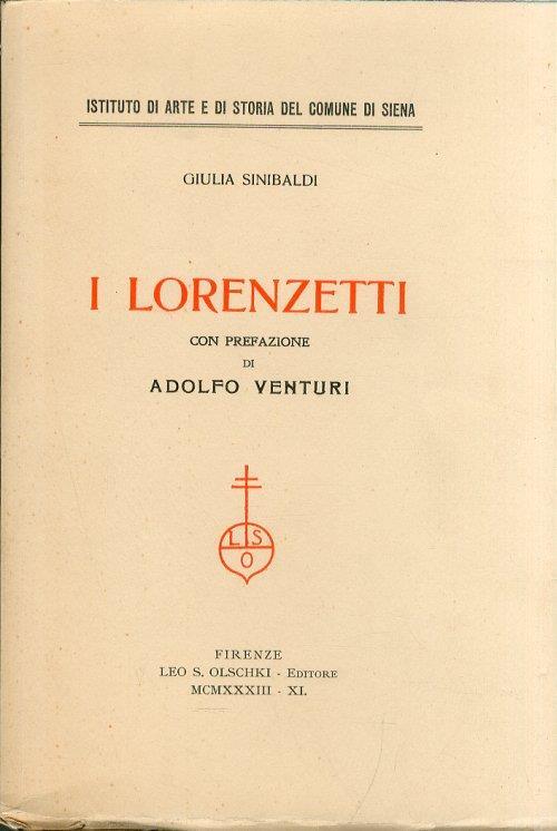 I Lorenzetti. 1933 - XI - Giulia Sinibaldi - copertina