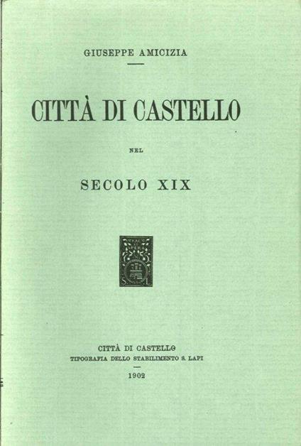 Città di Castello nel secolo XIX - copertina
