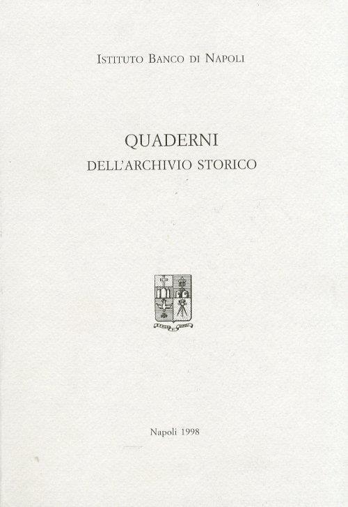 Quaderni dell'Archivio Storico - copertina