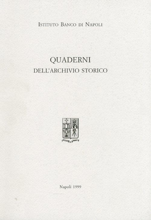 Quaderni dell'Archivio Storico - copertina