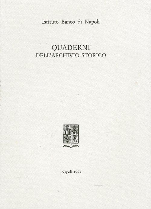 Quaderni dell'Archivio Storico - copertina