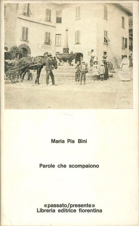 Parole che Scompaiono - copertina