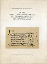 Pagine di un codice copto - arabo nel Museo Nazionale di S. Matteo a Pisa