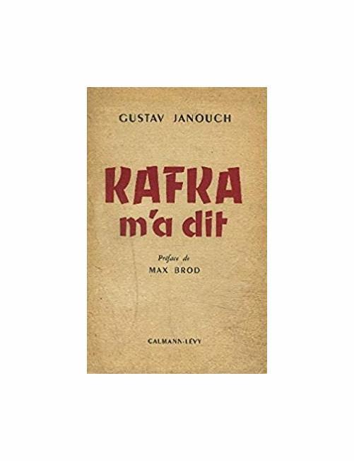 Kafka m'a dit - Gustav Janouch - copertina