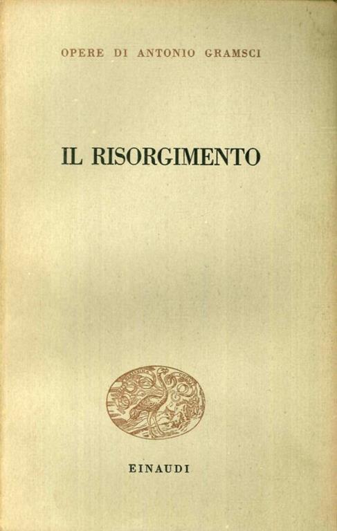 Il risorgimento - Antonio Gramsci - copertina
