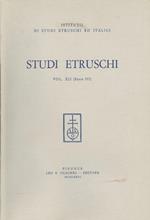 Studi Etruschi. XLI