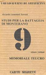 Studi per la battaglia di Monterano. VIOLANI E Memoriale teucro