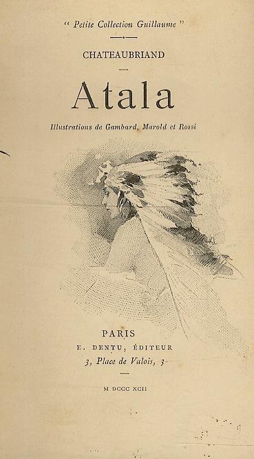 Atala. Illustrations de Gambard, Marold et Rossi - François-René de Chateaubriand - copertina