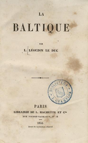 La Baltique - Louis Leouzon - copertina