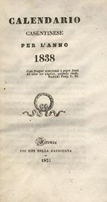 Calendario Casentinese Per L'Anno 1838
