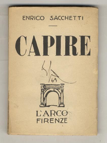 Capire - Enrico Sacchetti - copertina