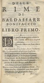 Castore e Polluce. Rime di Baldassarre Bonifaccio, e di Gio. Maria Vanti. Con le dichiarationi di Gasparo Bonifaccio