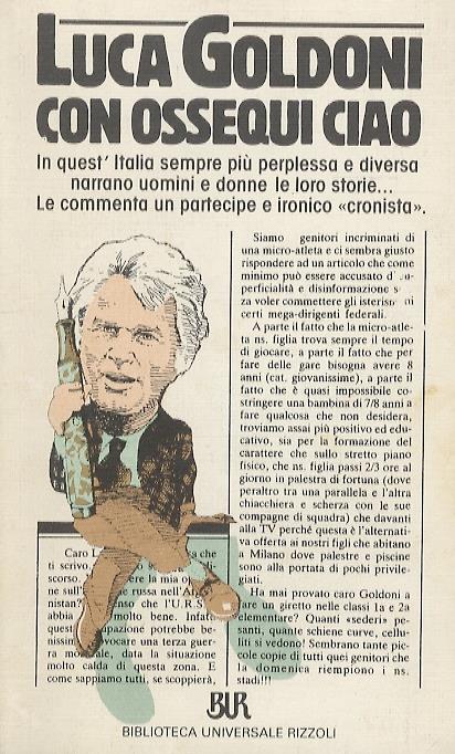 Con ossequi ciao - Luca Goldoni - copertina