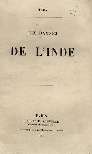 Les damnés de l'Inde - Joseph Mery - copertina