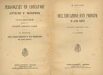 Dell'educazione d'un principe ed altri scritti. Traduzione, introduzione e note di C.A. Sacheli