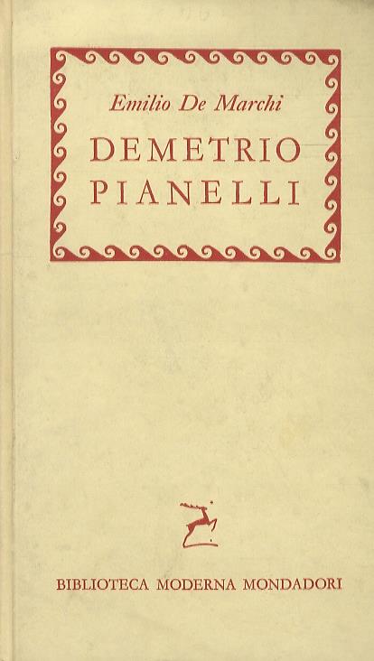 Demetrio Pianelli - Emilio De Marchi - copertina