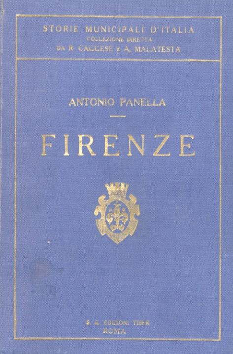 Firenze - Antonio Panella - copertina