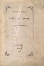 Genealogia e storia della famiglia Altoviti, descritta da Luigi Psserini
