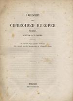 I generi delle ciperoidee europee. Memoria scritta da T. Caruel in occasione del concorso per la cattedra di botanica e la direzione dell'orto botanico nella R. Università di Napoli