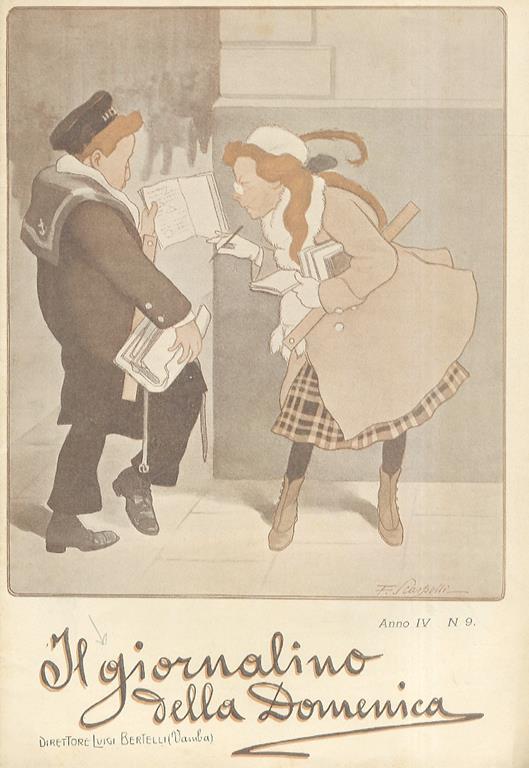 Il Giornalino della Domenica, Direttore Luigi Bertelli Vamba. Anno IV, n. 9. Firenze, 28 febbraio 1909 - copertina