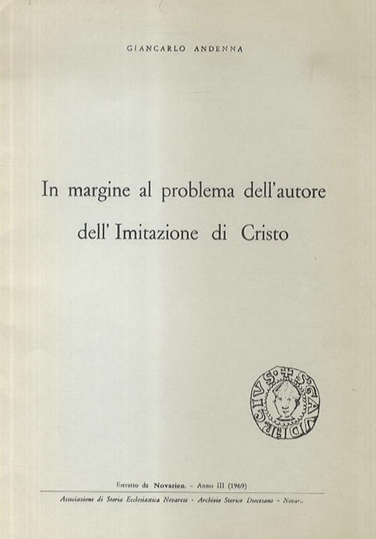 In margine al problema dellautore dellImitazione di Cristo - Giancarlo Andenna - copertina