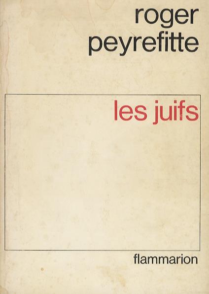Les juifs - Roger Peyrefitte - copertina