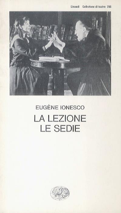 La lezione-Le sedie - Eugène Ionesco - copertina