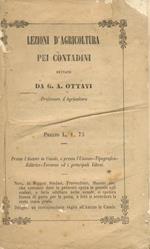 Lezioni di agricoltura pei contadini. Volume primo. Seconda edizione