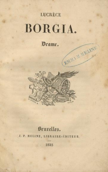 Lucrèce Borgia. Drame - Victor Hugo - copertina