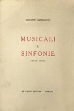 Musicali e Sinfonie 1953-1963