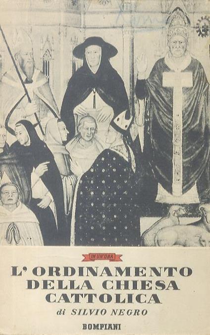 L' ordinamento della chiesa cattolica - Silvio Negro - copertina
