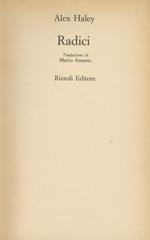 Radici. Traduzione di Marco Amante
